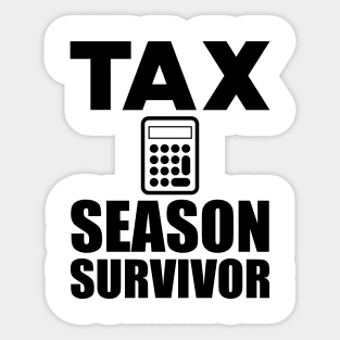 Accountant - Tax Season Survivor Sticker